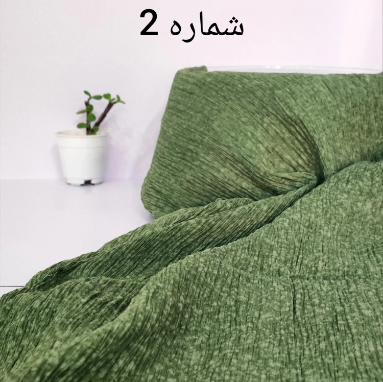 شال زنانه پلیسه نخی تابستانه موندیال قواره 70*200 سبک و خنک