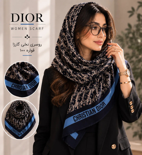 روسری نخی دور دوخت قواره 100 لطیف و سبک